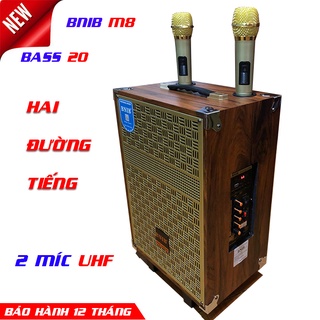 LOA KÉO BNIB M9 ÂM THANH SỐNG ĐỘNG, KIỂU DÁNG BẮT MẮT, KÈM 2 MÍC KIM LOẠI CAO CẤP XỊN SÒ