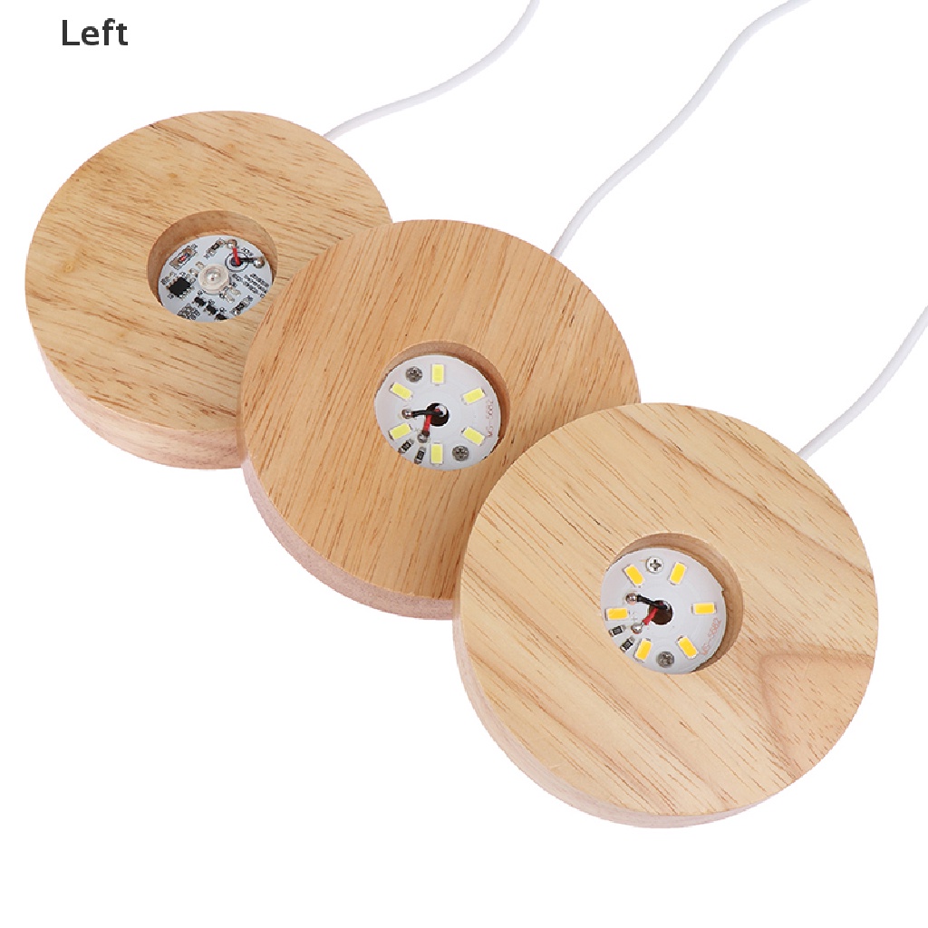Giá Đỡ Trưng Bày Quả Cầu Thủy Tinh / Đèn LED 3D Bằng Gỗ