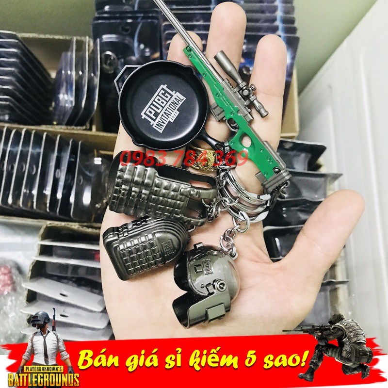 Móc Khóa PUBG - Kim Loại Cao Cấp(Game Pubg)