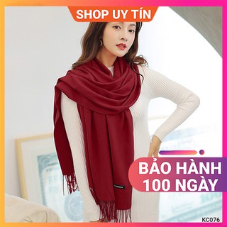 Khăn Quàng Cổ Len Cashmere Nữ - Khăn Choàng Giữ Ấm, Đi Biển Đẹp