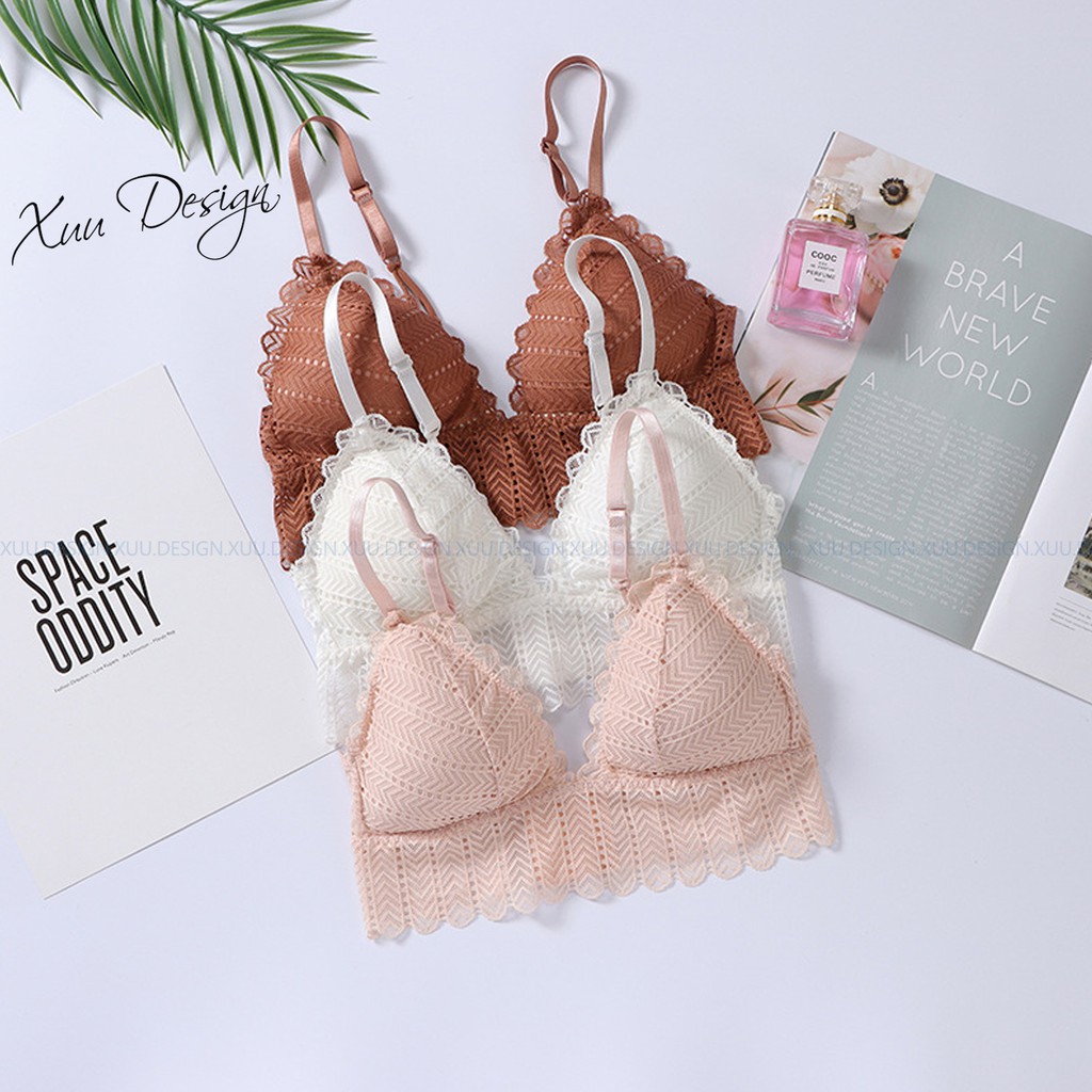 Áo bra ren hoa có đệm mỏng đẩy ngực nhẹ siêu thoáng mát ,siêu sexy - Xuu Design - BR07 | BigBuy360 - bigbuy360.vn