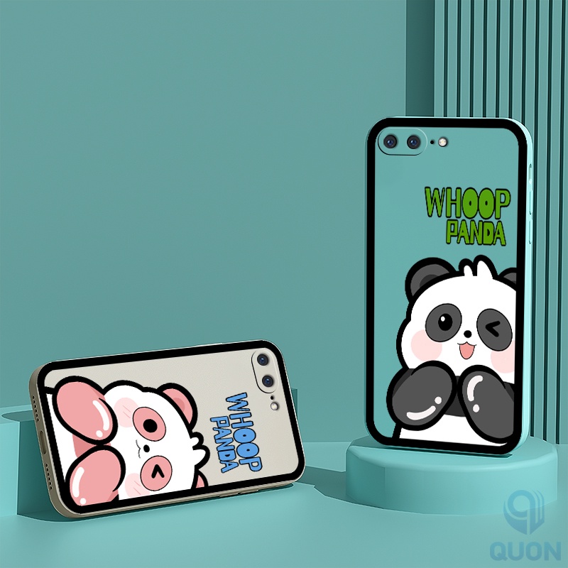 Ốp Lưng Điện Thoại Nhựa Mềm iphone 6 6s 7 8 plus Hình Gấu Trúc