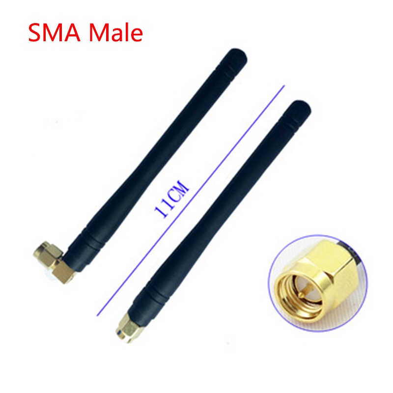 Ăng-ten WiFi 4G LTE 3G GSM 3dBi SMA Nam Đầu nối góc phải 850 / 900 / 1800 / 1900 / 2100MHZ Modem UMT
