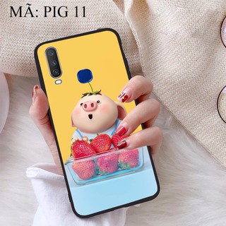 Ốp lưng Vivo U10 viền dẻo TPU BST Pig Cute