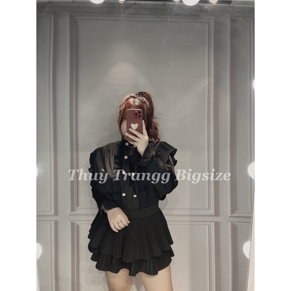 Chân váy Bigsize hai tầng mix gì cũng hợp 60-90kg cho nàng béo