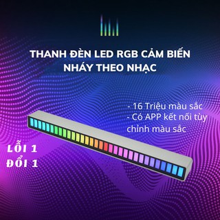 Thanh Đèn LED Cảm Ứng Theo Nhạc, Đèn LED RGB Nháy Theo Nhạc, Đèn Trần Phú