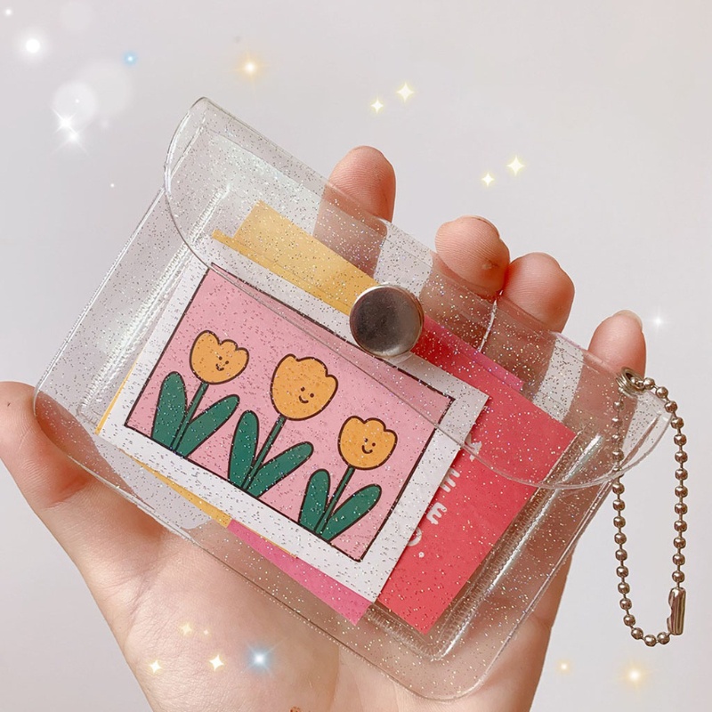 Youyo Ví Đựng Thẻ Tín Dụng Bằng PVC Trong Suốt Sắp Xếp Gọn Gàng Cho Nữ