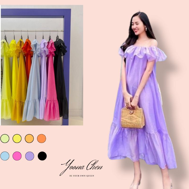 Mới - Váy đầm maxi cho các nàng bầu hay không mặc đều xinh