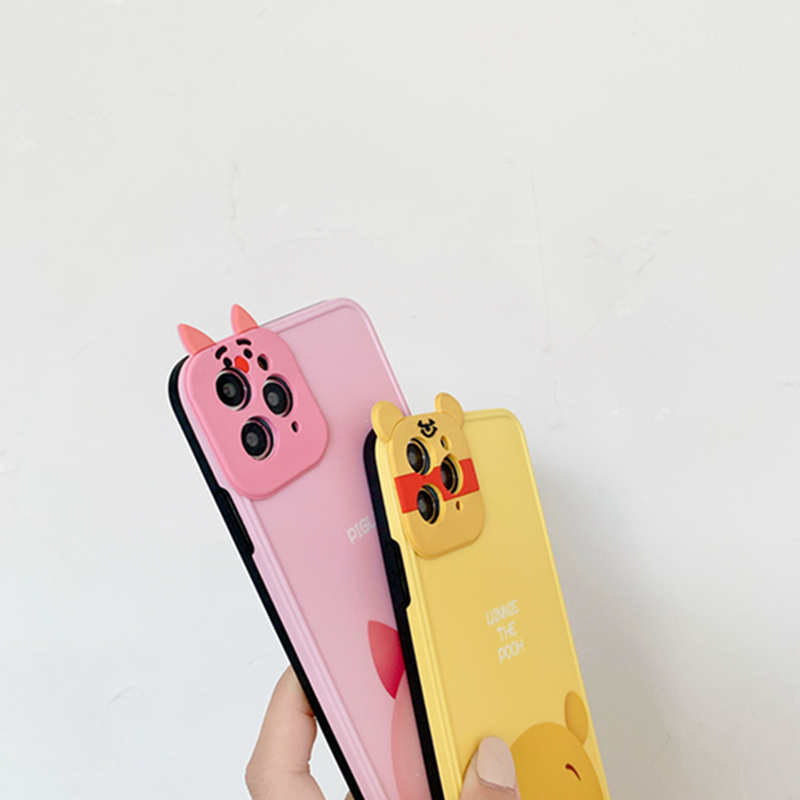Ốp Điện Thoại Hình Gấu Và Heo Đáng Yêu Cho Iphone 12 Pro Max 11 Pro Max X Xr Xs Max Xr 8 7 Plus | BigBuy360 - bigbuy360.vn