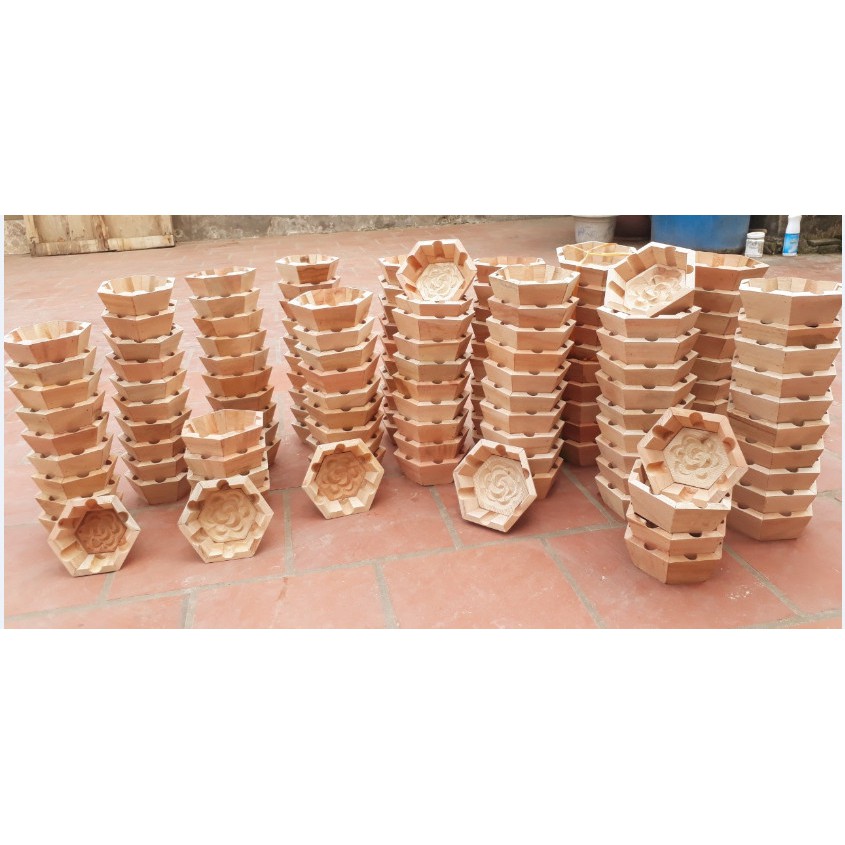 KHUÔN XÔI GỖ MỘC HÌNH HOA HỒNG