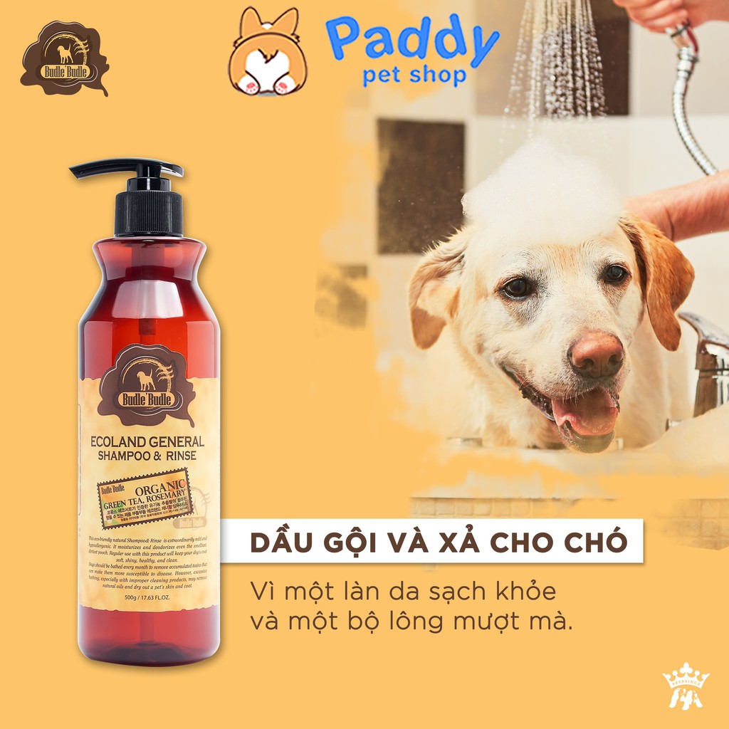 Sữa Tắm Hữu Cơ Cho Mọi Loại Chó Budle Ecoland General 500ml