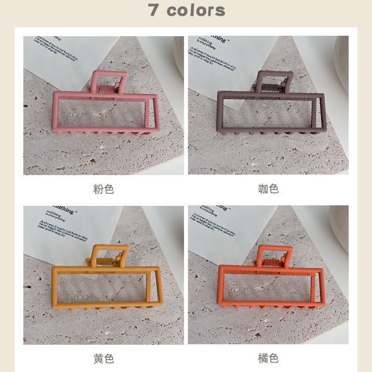 Kẹp Tóc Kim Loại Hình Vuông Màu Đen Cỡ Nhỏ Thời Trang Mùa Hè Cho Nữ