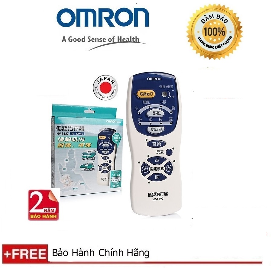 Máy xung điện, massage trị liệu OMRON HV-F127 bảo hành 2 năm chính hãng