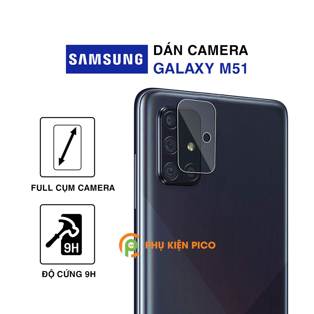 Dán camera Samsung M51 độ cứng 9H trong suốt không ảnh hưởng đến chất lượng ảnh - Cường lực camera Samsung Galaxy M51