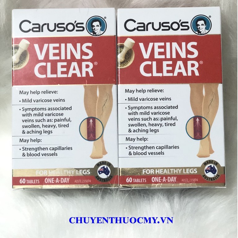 VIÊN UỐNG GIÃN TĨNH MẠCH VEINS CLEAR HỘP 60 VIÊN - HÀNG ÚC 100%