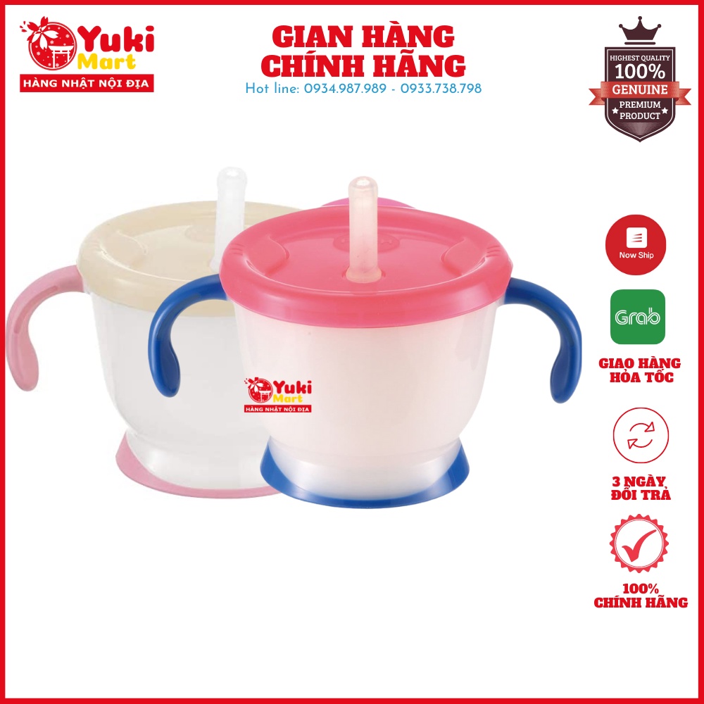 Cốc tập uống Richell 3 giai đoạn 150ml có tay cầm cho bé từ 6 tháng