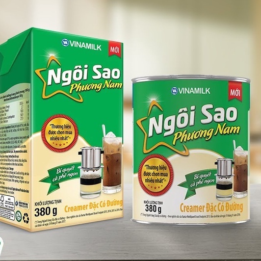 Sữa đặc Ngôi Sao Phương Nam hộp giấy/lon 380g