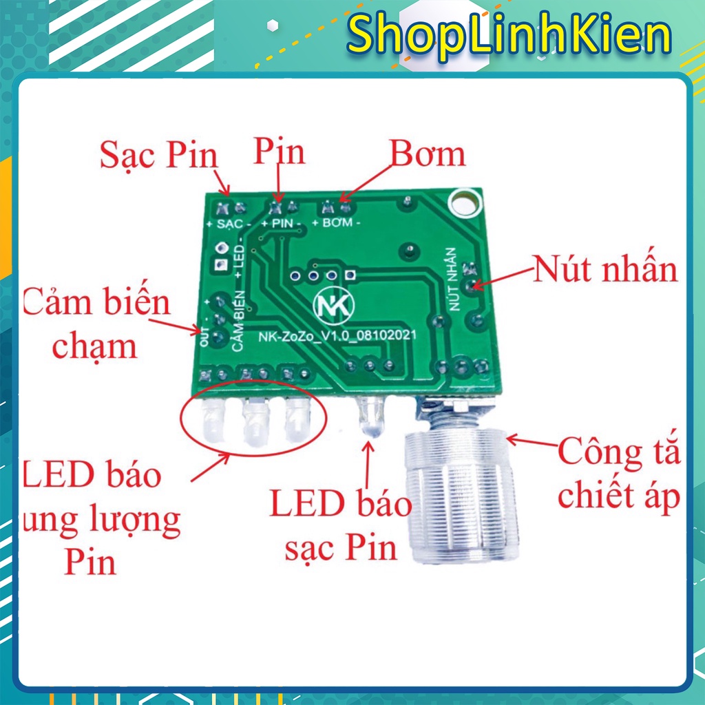Combo Bình rót rượu tự động có ngăn ướp lạnh đã kèm Pin dự phòng/ Mạch rót rượu/ rót nước mắm tự động