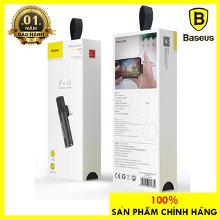 Cáp Baseus L43 - Jack chuyển Lightning sang Audio 3.5mm kèm cổng sạc