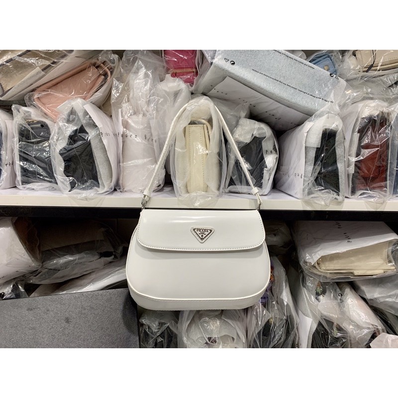 Túi P kẹp nách sz 21cm fullbox màu trắng