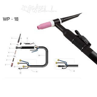 Mỏ hàn Tig WP18 mát nước