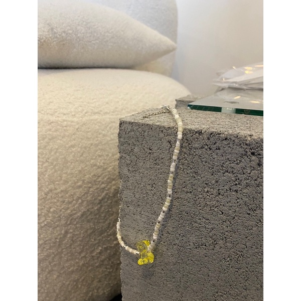 [312-317] Dây chuyền mặt gấu màu sắc - Bear necklace