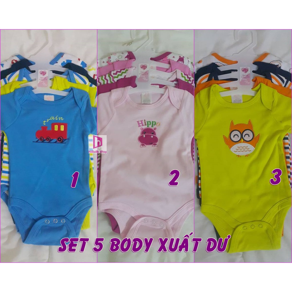 Set 5 Body xuất dư (Hàng made in Việt Nam)