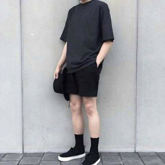 Short kaki trơn form unisex 2 màu (Ảnh thật)