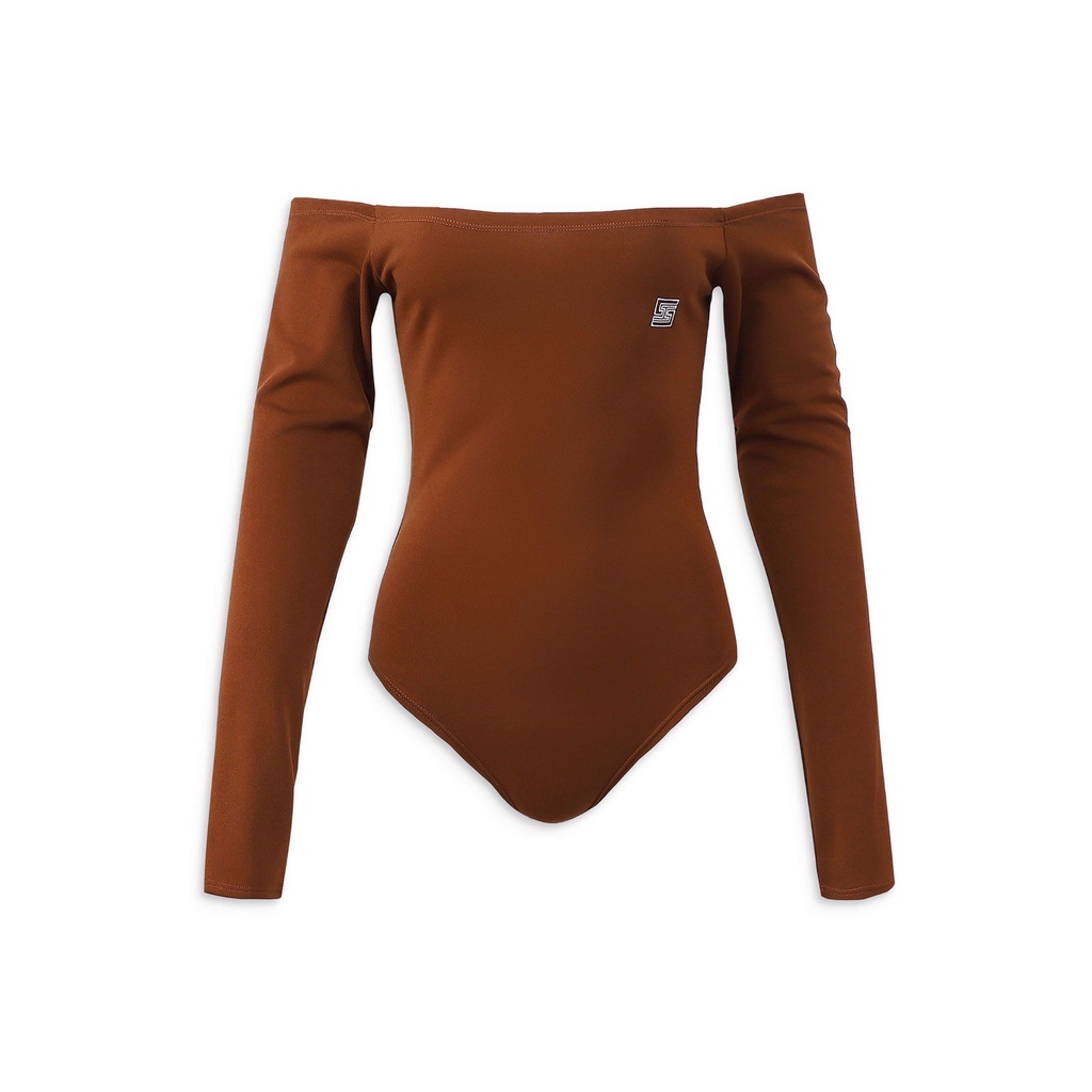 Bodysuit Nữ Tay Dài With Logo SH , Chất Liệu Cotton Co Dãn Thoải Mái,WO000113,SOMEHOW
