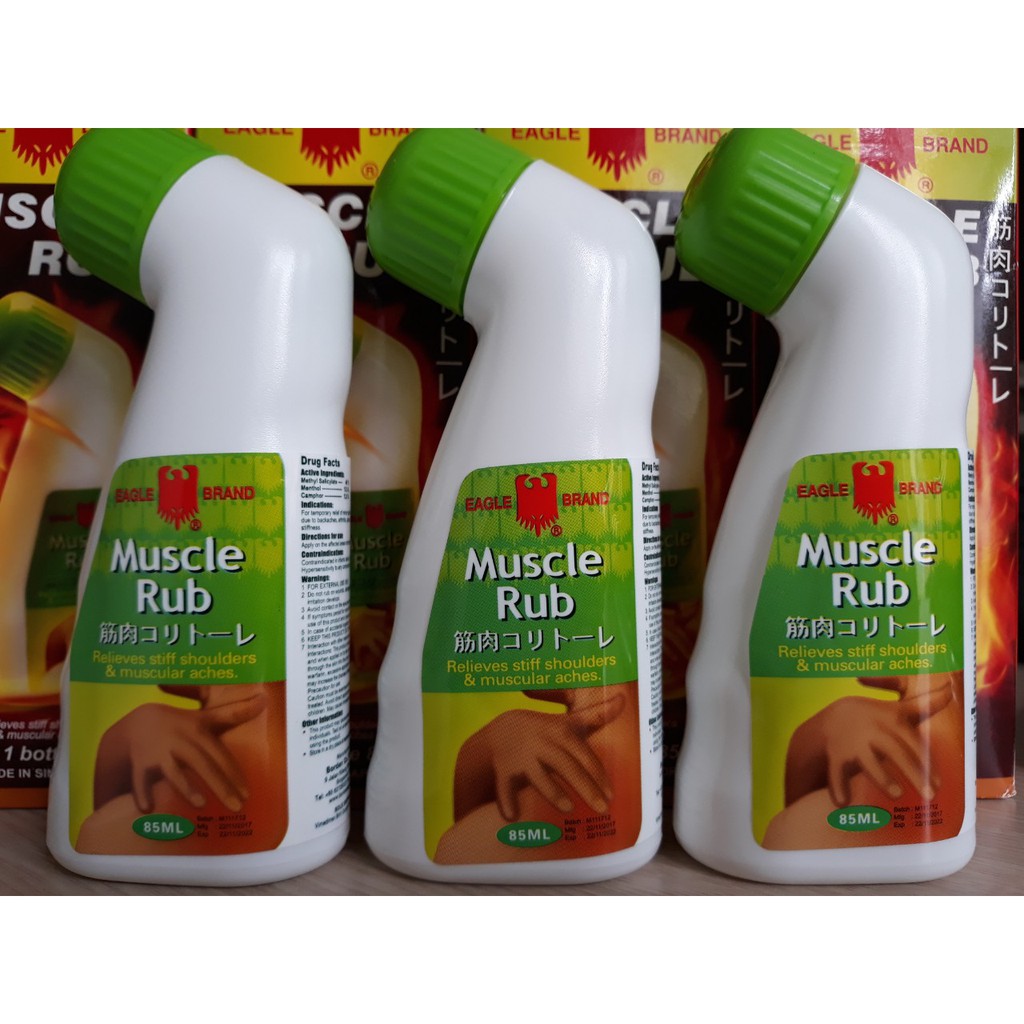 Dầu xoa bóp Con Ó Singapore Eagle Brand Muscle Rub 85ml