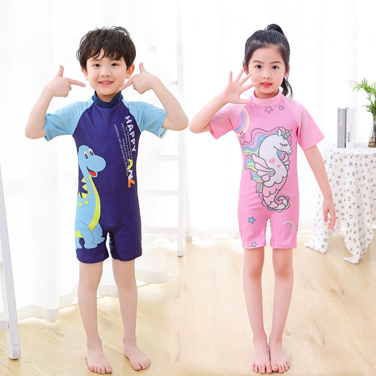 Bộ Đồ Bơi Liền Thân Cho Bé Trai Và Bé Gái
