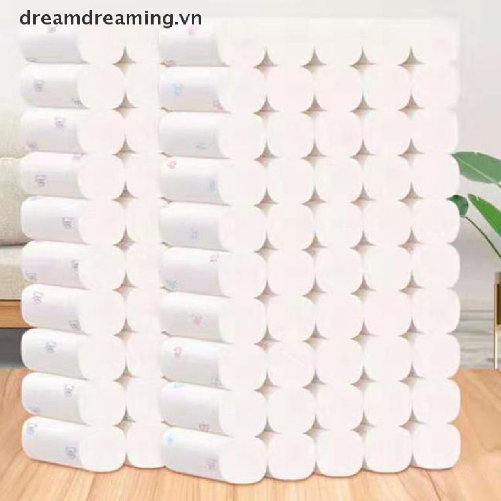 Cuộn Giấy Vệ Sinh Màu Trắng Mềm Mại Cho Nhà Vệ Sinh /
