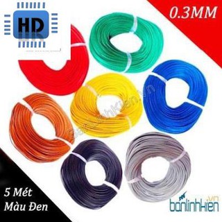 Dây Điện 0.3MM Đủ Màu (cuộn 5m)