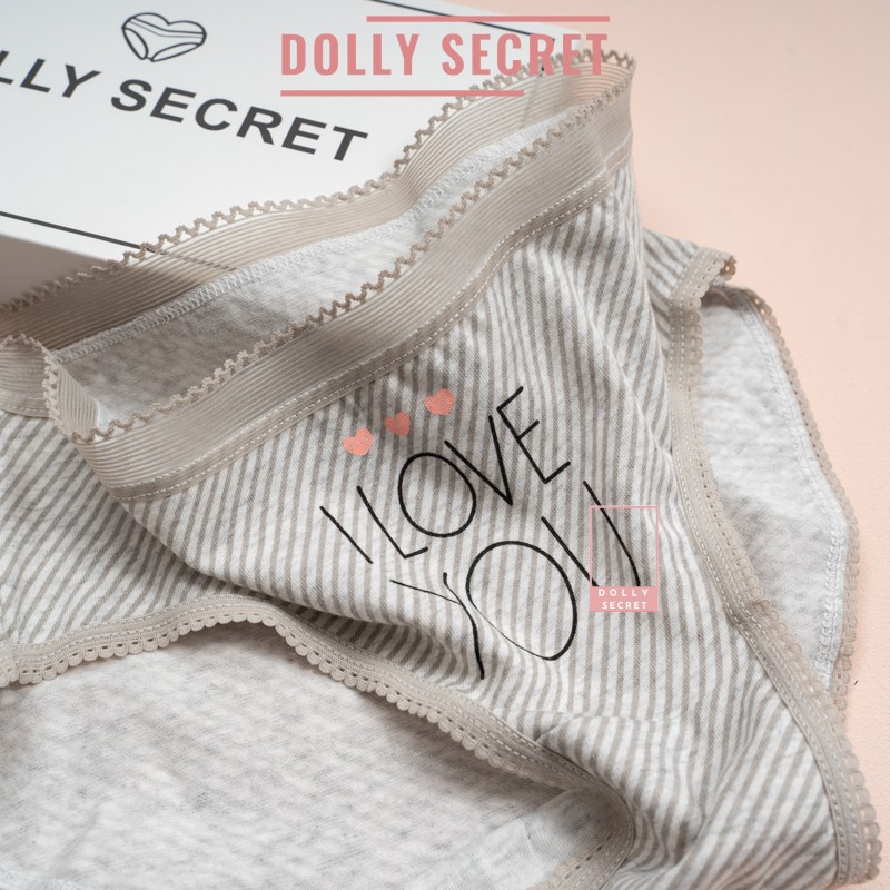 [Mã WASTDEP giảm 5K đơn bất kì] Quần lót nữ cotton Nhật kháng khuẩn họa tiết đáng yêu dễ thương DOLLY SECRET QL013 | BigBuy360 - bigbuy360.vn