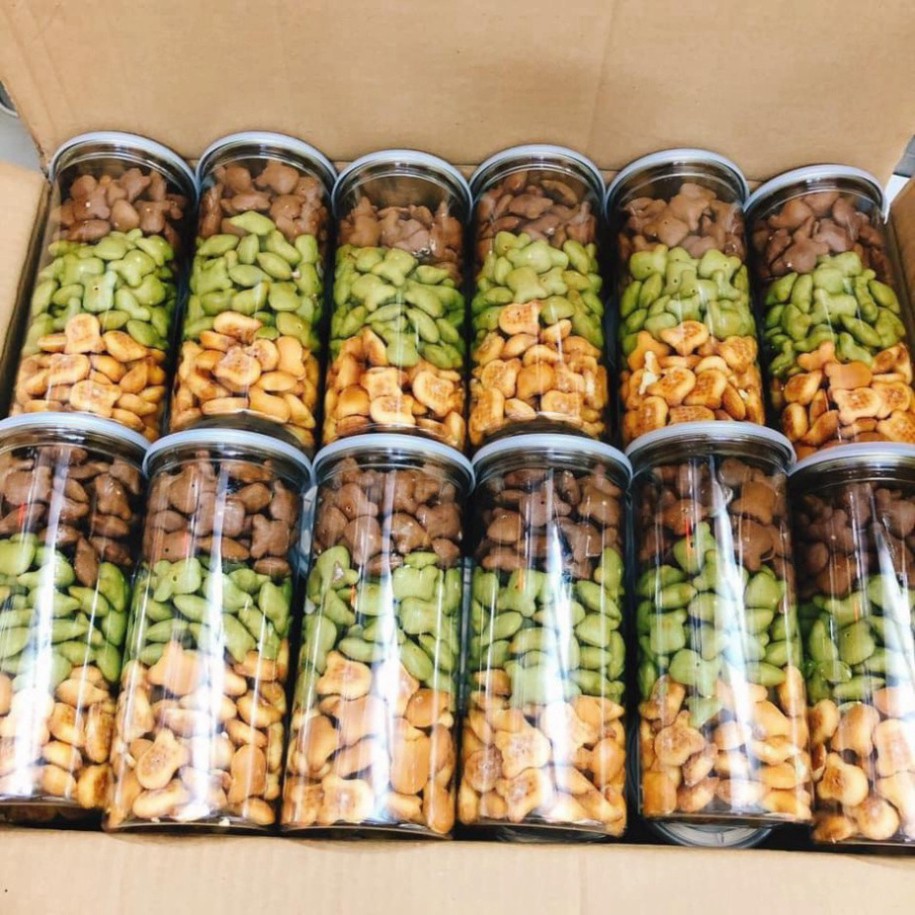Bánh Gấu Nhân Kem Sữa và Mix 3 vị thế giới ăn vặt mẹ ốc | BigBuy360 - bigbuy360.vn