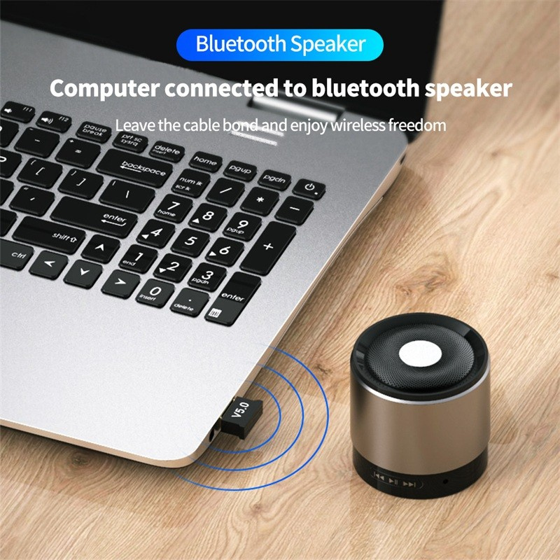 Usb Bluetooth 5.0 Nhận Tín Hiệu Âm Thanh Cho Máy Tính