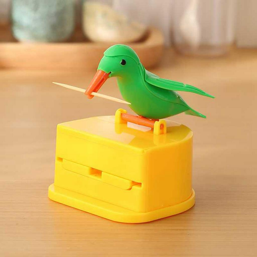 Hộp Đựng Tăm Xỉa Răng Tự Động Hình Chú Chim Dễ Thương