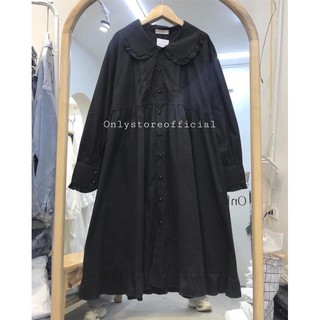 VÁY BABYDOLL CỔ BÈO ĐEN + TRẮNG