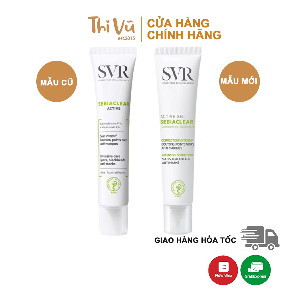 [Mã SKAMPUSH11 giảm 10% đơn 200k] Kem Dưỡng SVR Sebiaclear Active 40ml, kem dưỡng da dành cho da dầu mụn - Thi Vũ