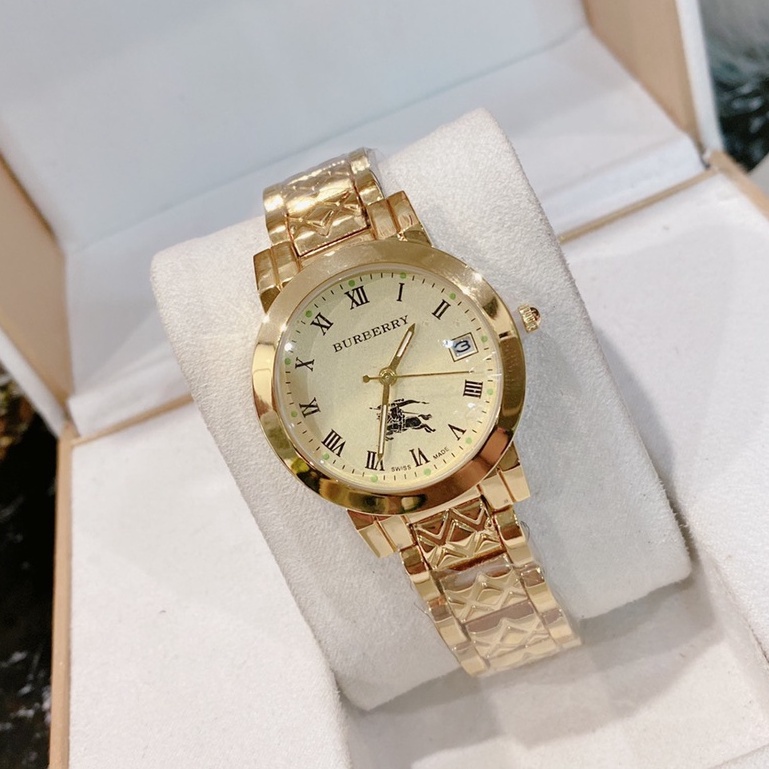 đồng hồ đeo tay nữ Burberry full box dây thép không gỉ hàng đẹp thời trang cao cấp chống nước bảo hành 12 tháng -DH15