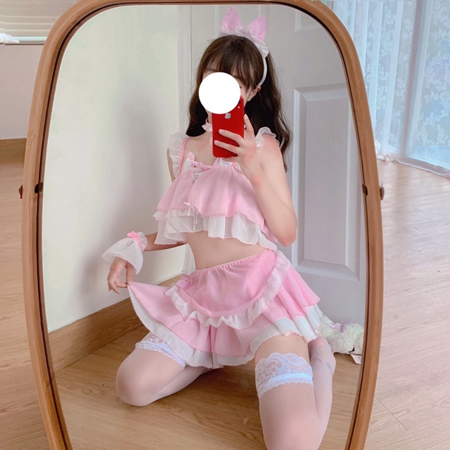 Set đồ bơi mèo lolita
