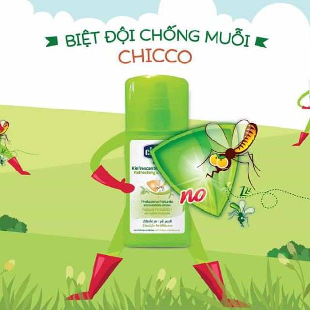 [CHÍNH HÃNG] Xịt Chống Muỗi Chicco Extra 100ml | Tránh Côn Trùng Cắn Bé