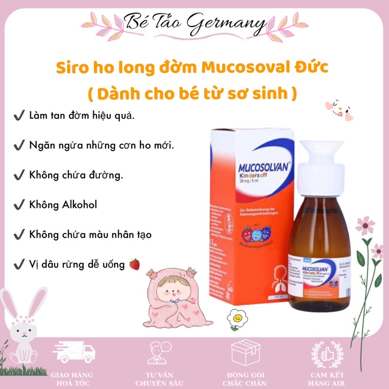 Siro Mucosoval Đức - 100ml ( Hàng Air - nội địa Đức )