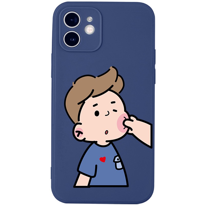 Ốp lưng JURSUE mềm hoạt hình cặp đôi dễ thương đẹp cho iPhone 13 12 11 Pro Max SE 2020 X XR XS ip 8 7 6 6S Plus kute Y3