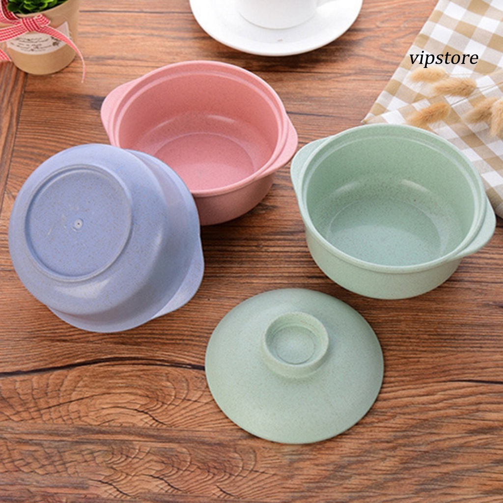 Tô Có Nắp Chất Liệu Lúa Mạch Chống Mài Mòn Để Ăn Ngũ Cốc