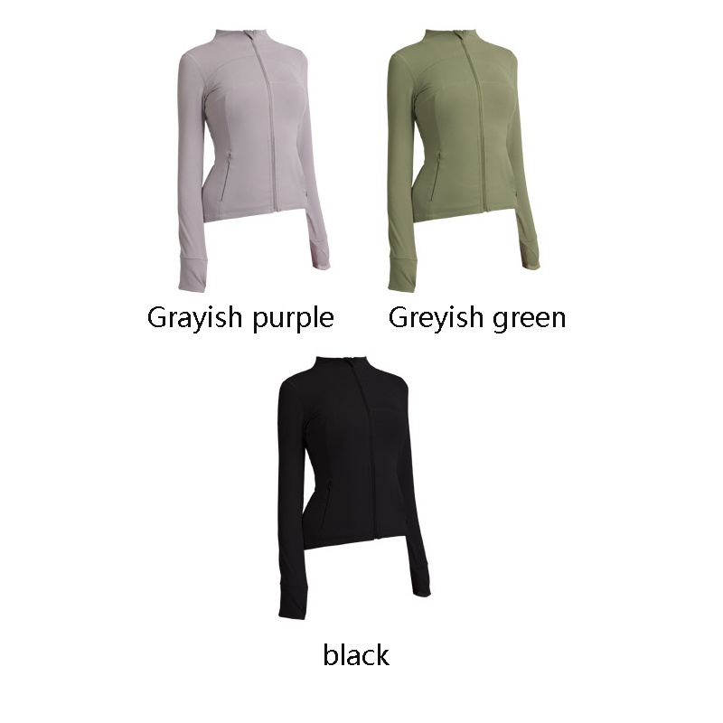 Lululemon      Áo Khoác Tập Yoga Khóa Kéo 3 Màu Sắc Yc065