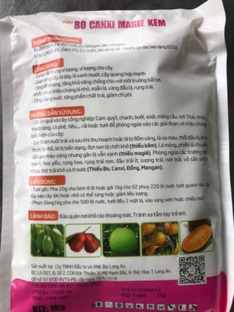 Bo canxi magie kẽm