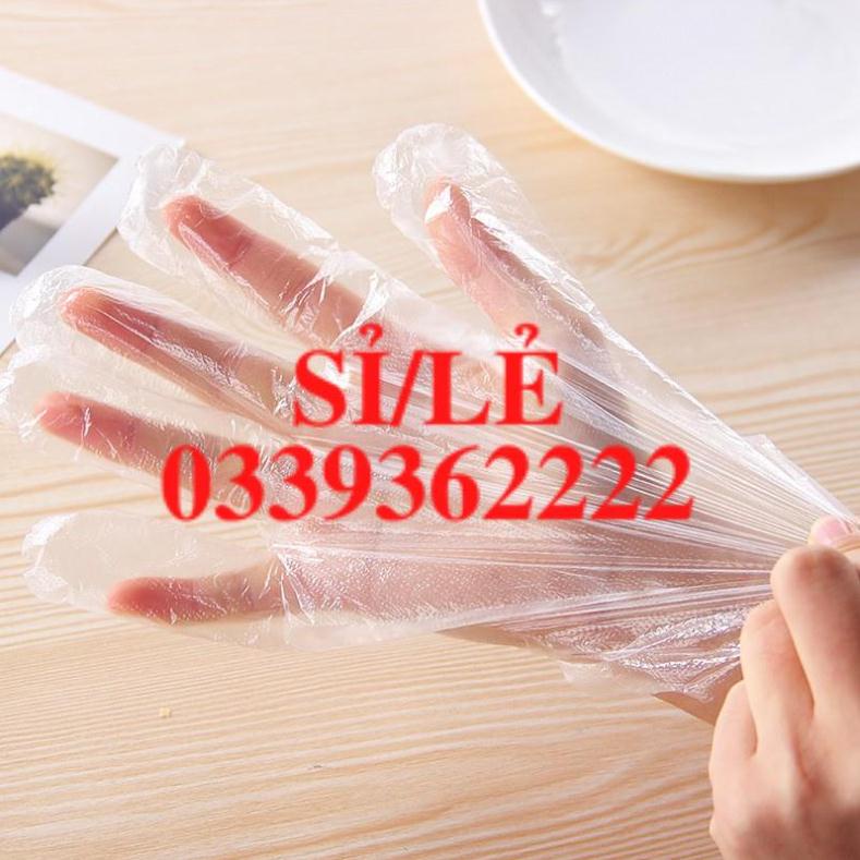 [ COCOLOVE ] 100 chiếc găng tay nilon nhuộm tóc, nấu nướng, làm vệ sinh - găng tay nilong dùng 1 lần