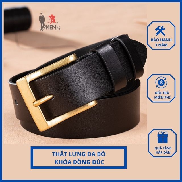 Nịt nam, thắt lưng nam da bò cao cấp bảo hành 3 năm