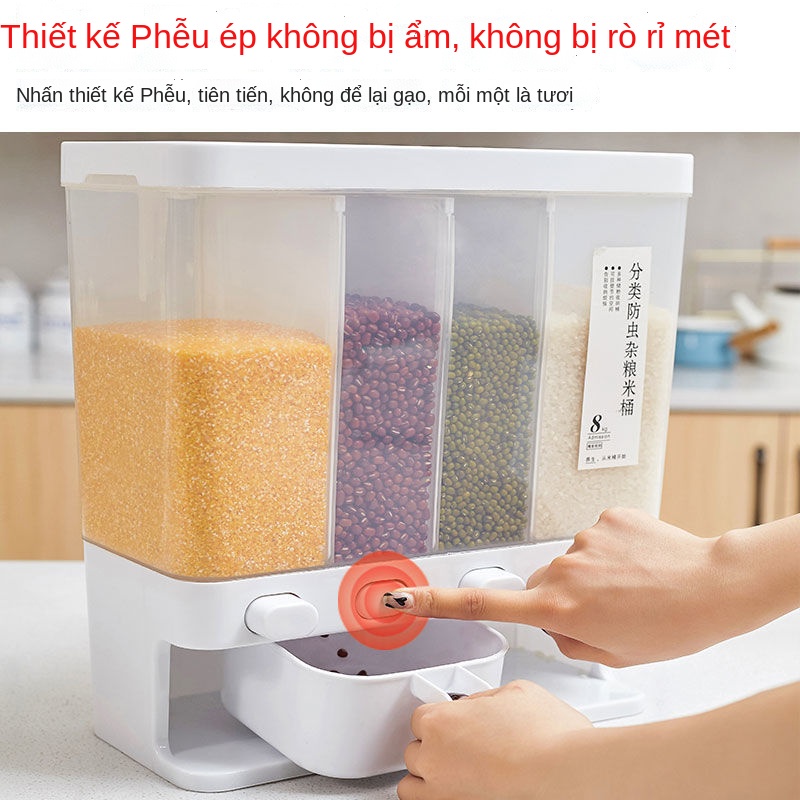▣Phân loại các loại hạt khác xô đựng gạo gia dụng chống ẩm 16 loại hạt linh tinh hộp đựng kín ngăn đa năng ngăn đựng gạo